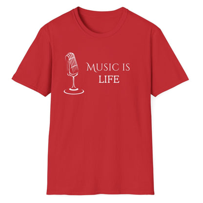 Music Is Life, Unisex Softstyle T-Shirt