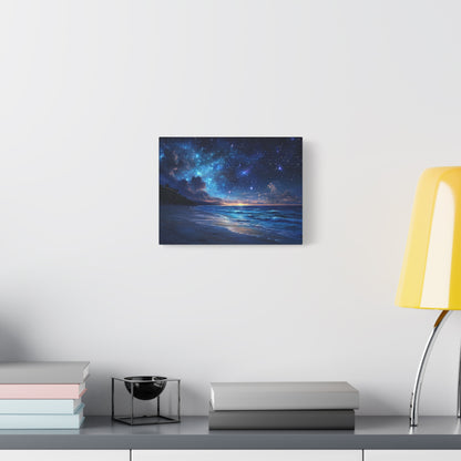 Ethereal Nighttime Oceanic Sky - Canvas