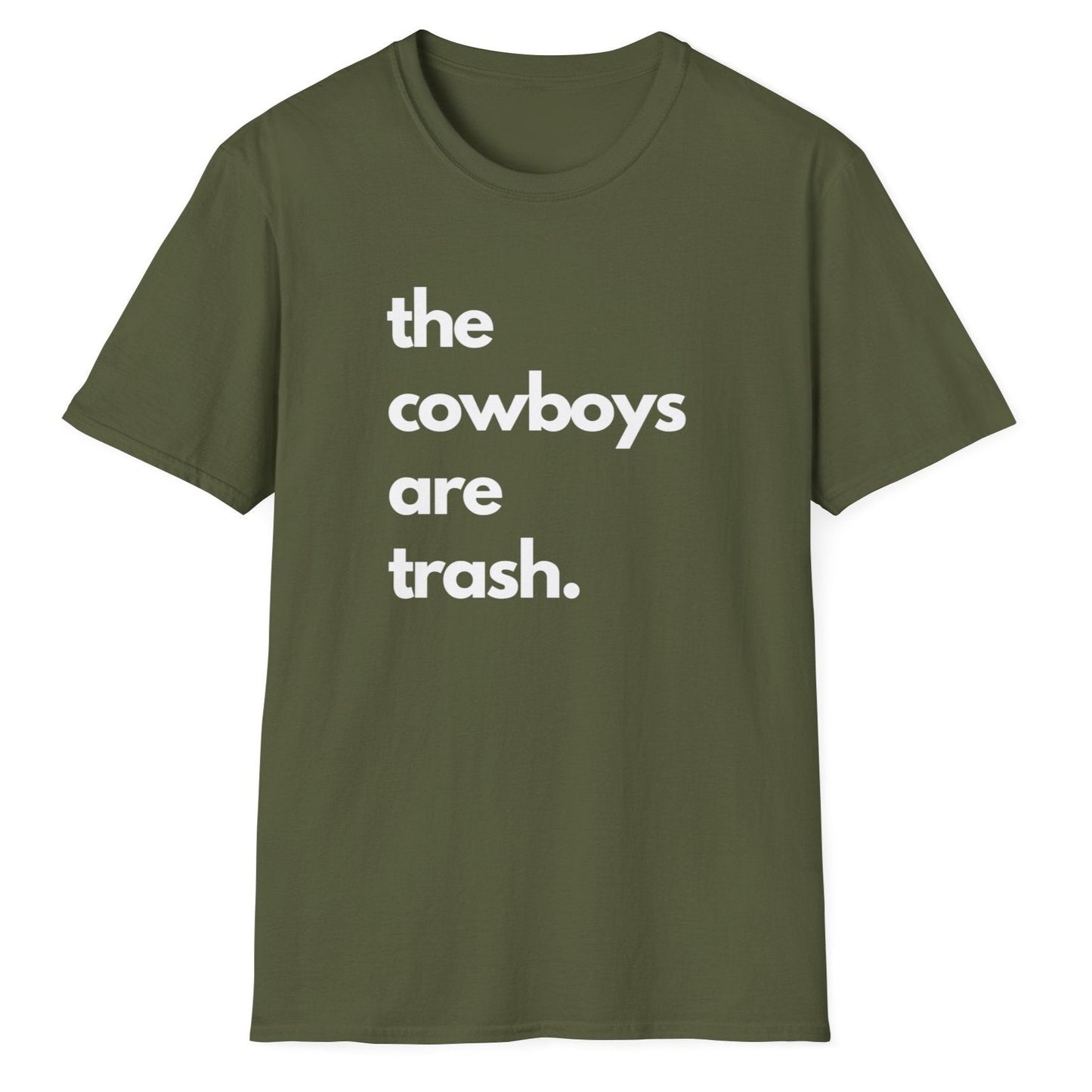 The Cowboys Are Trash, Smack Talk Unisex Multicolor Softstyle T-Shirt