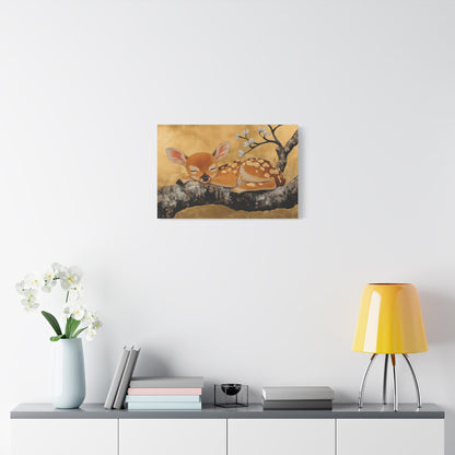 Gold Leaf Baby Deer - Canvas