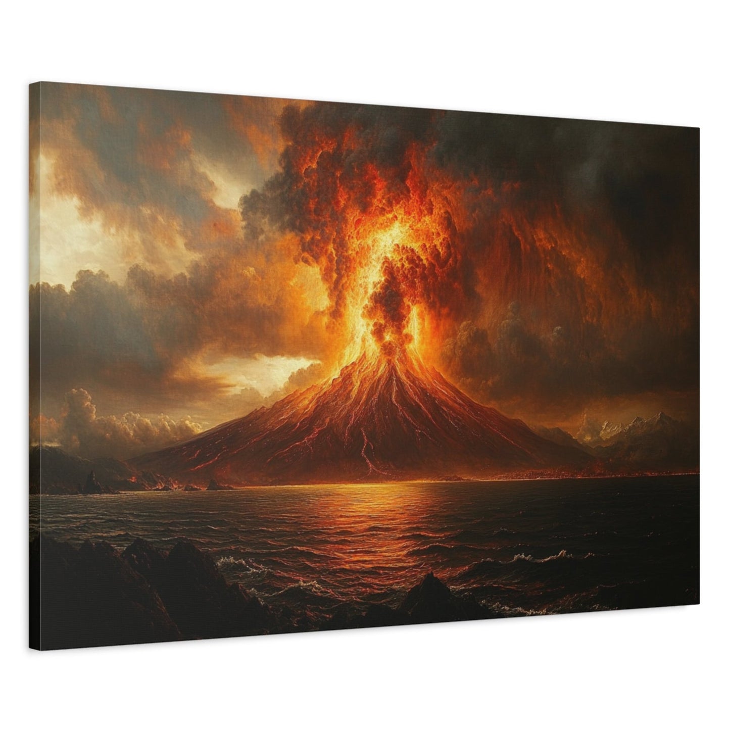 Volcanic Awakening Canvas Art