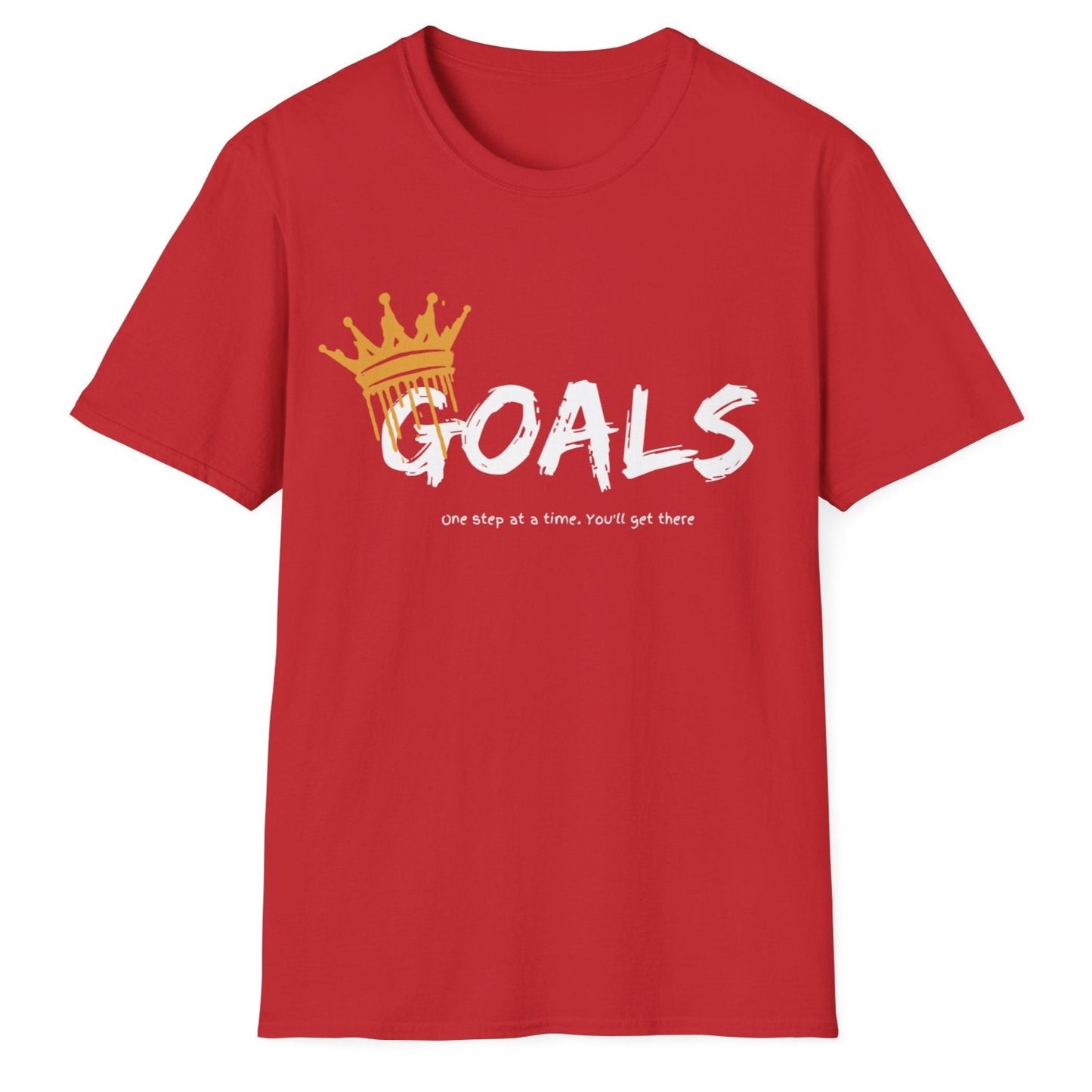 Goals, One Step At A Time, Unisex Softstyle T-Shirt