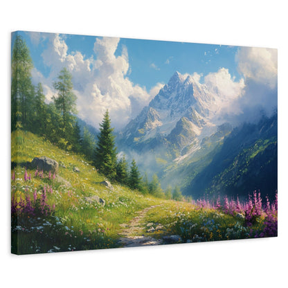 The Path Through The Mountains Canvas Art