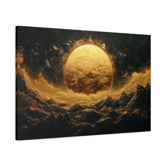 Gold Leaf Celestial View - Canvas