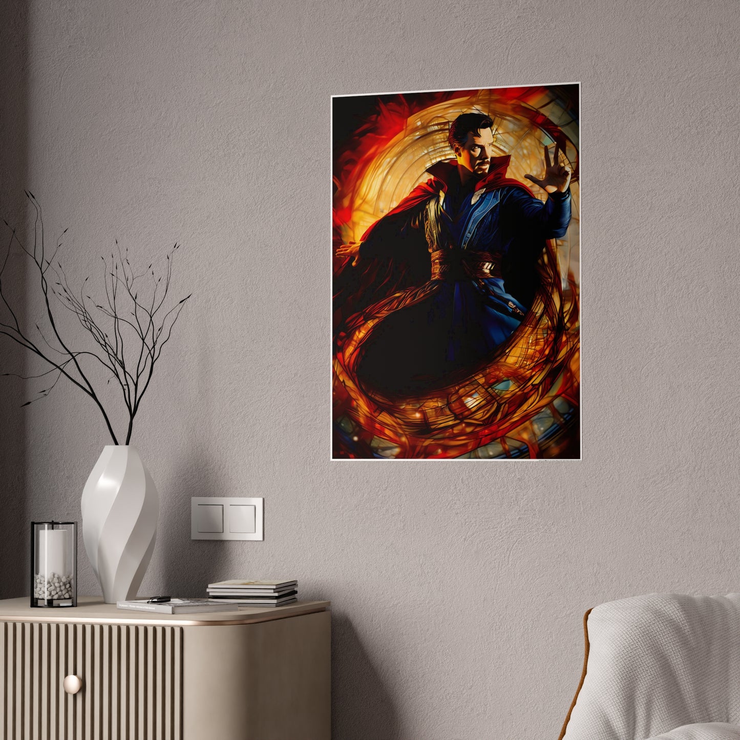 The Multidimensional Doctor Glossy Art Print