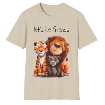 Let's Be Friends, Unisex Softstyle T-Shirt