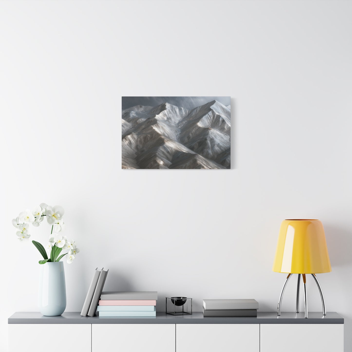 Snowy Mountain Peaks - Canvas