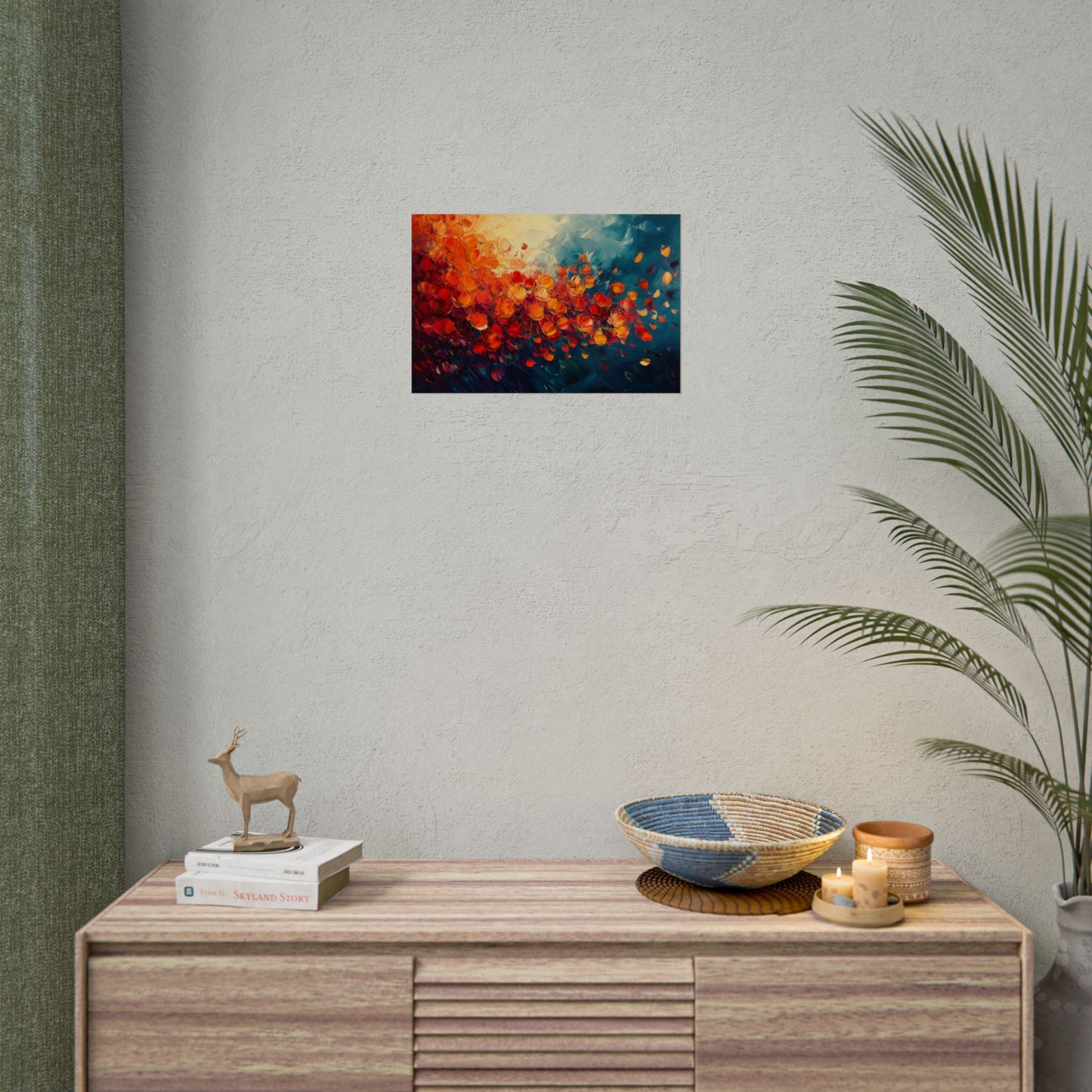 Fiery Floral - Premium Art Print