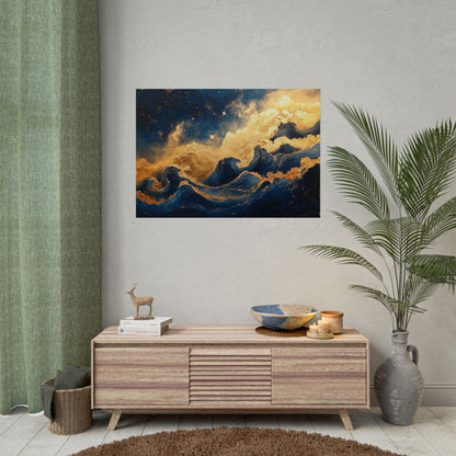 Gold Leaf Star Nursery - Premium Art Print