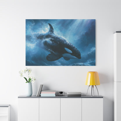 Dreamy Orca Whale Underwater Art - Canvas
