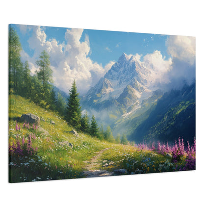 The Path Through The Mountains Canvas Art