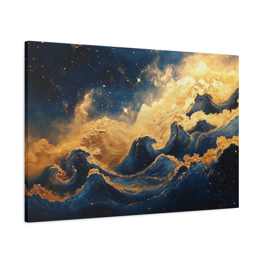 Gold Leaf Star Nursery - Canvas