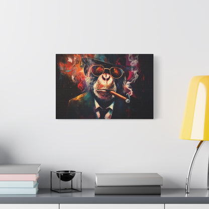 Gangster Chimpanzee Art - Canvas