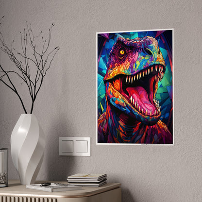 Jurassic Predator Glossy Art Print