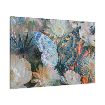 Butterfly Floral Art - Canvas