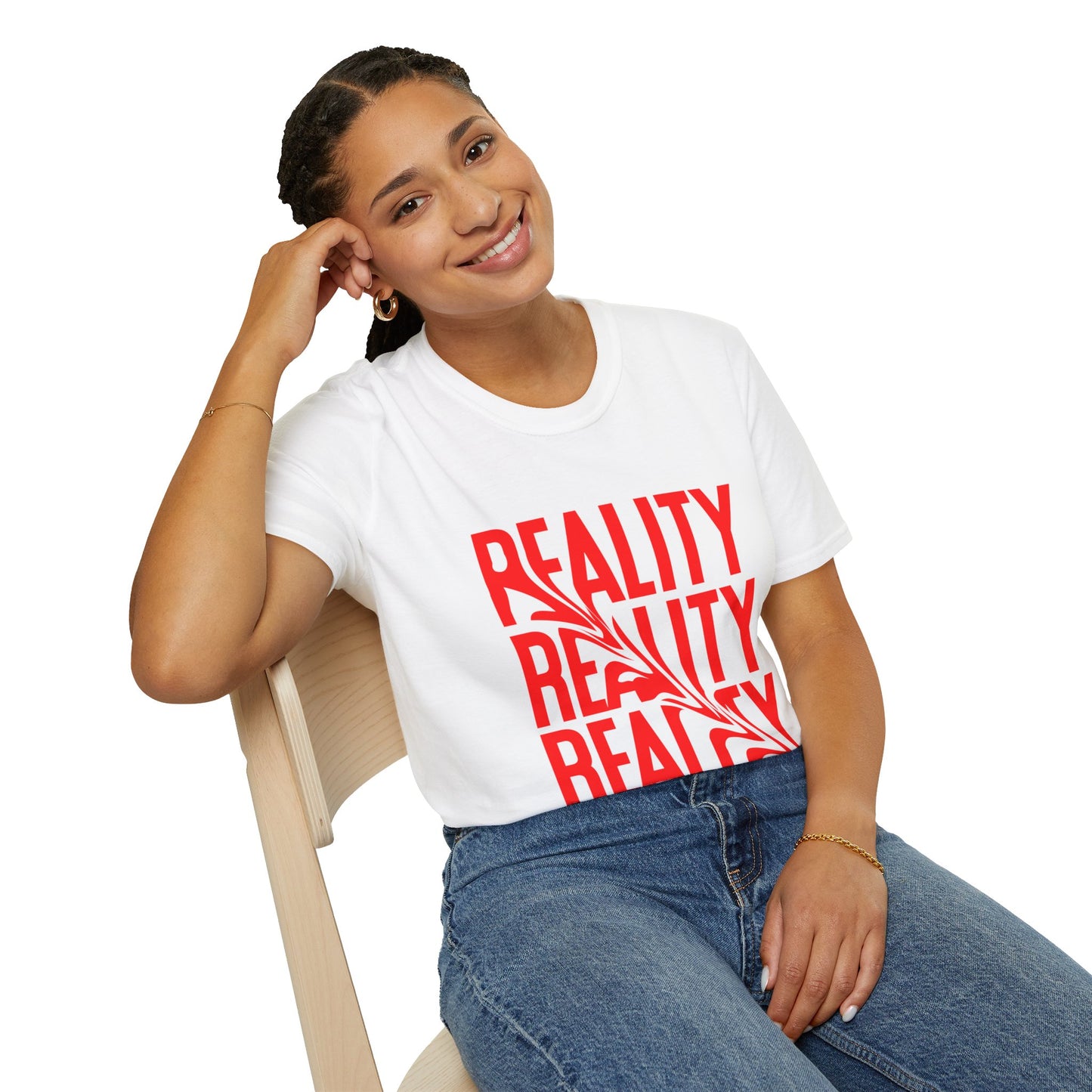 Reality Trippy Novelty Unisex Softstyle T-Shirt