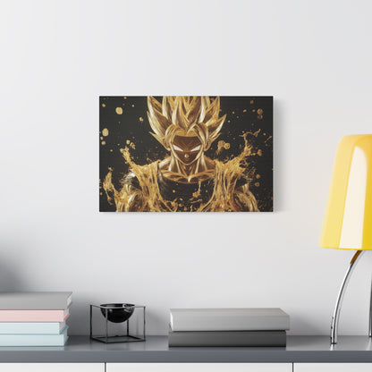 Gold Leaf Super Saiyan Art - Canvas