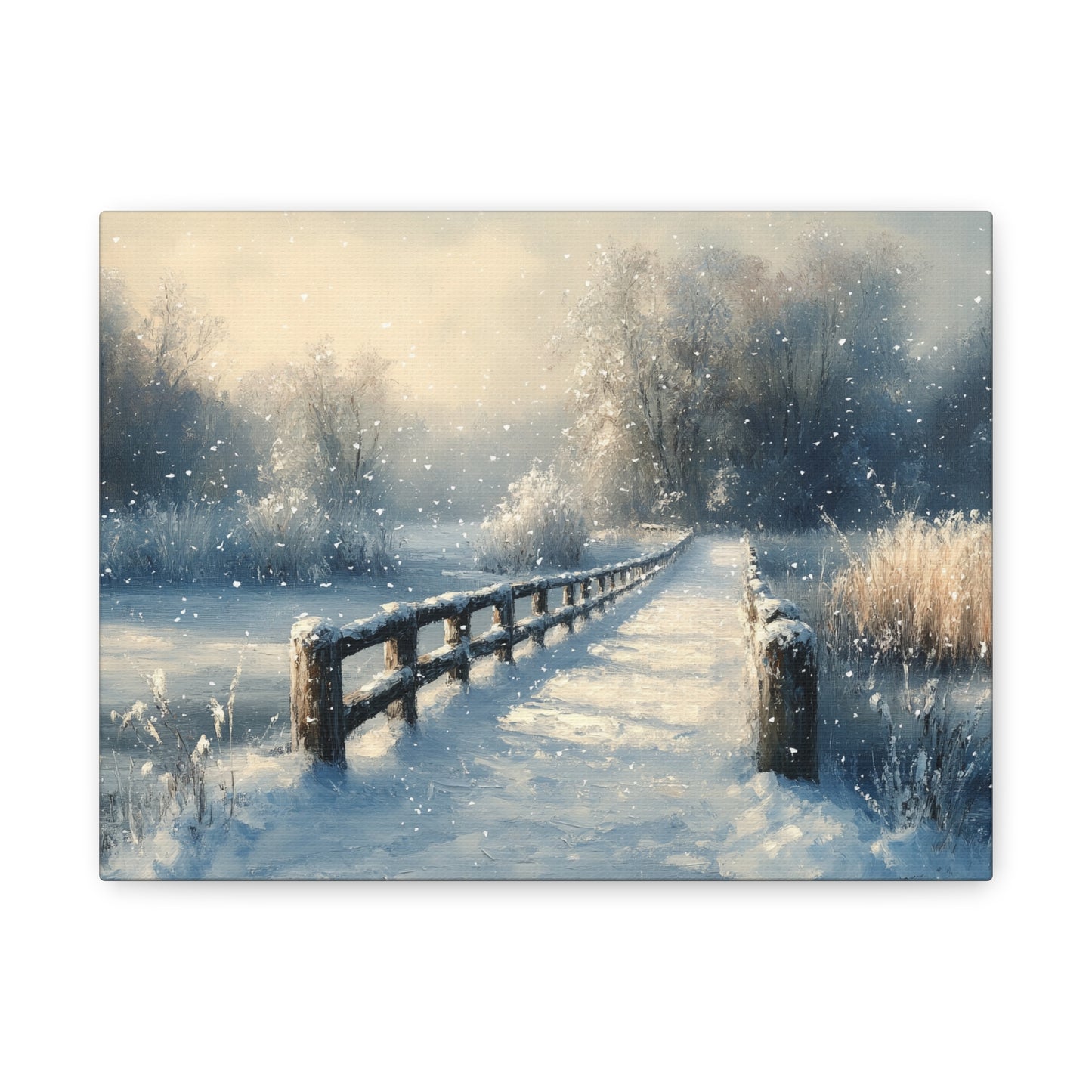 Winter Nostalgia Landscape - Canvas