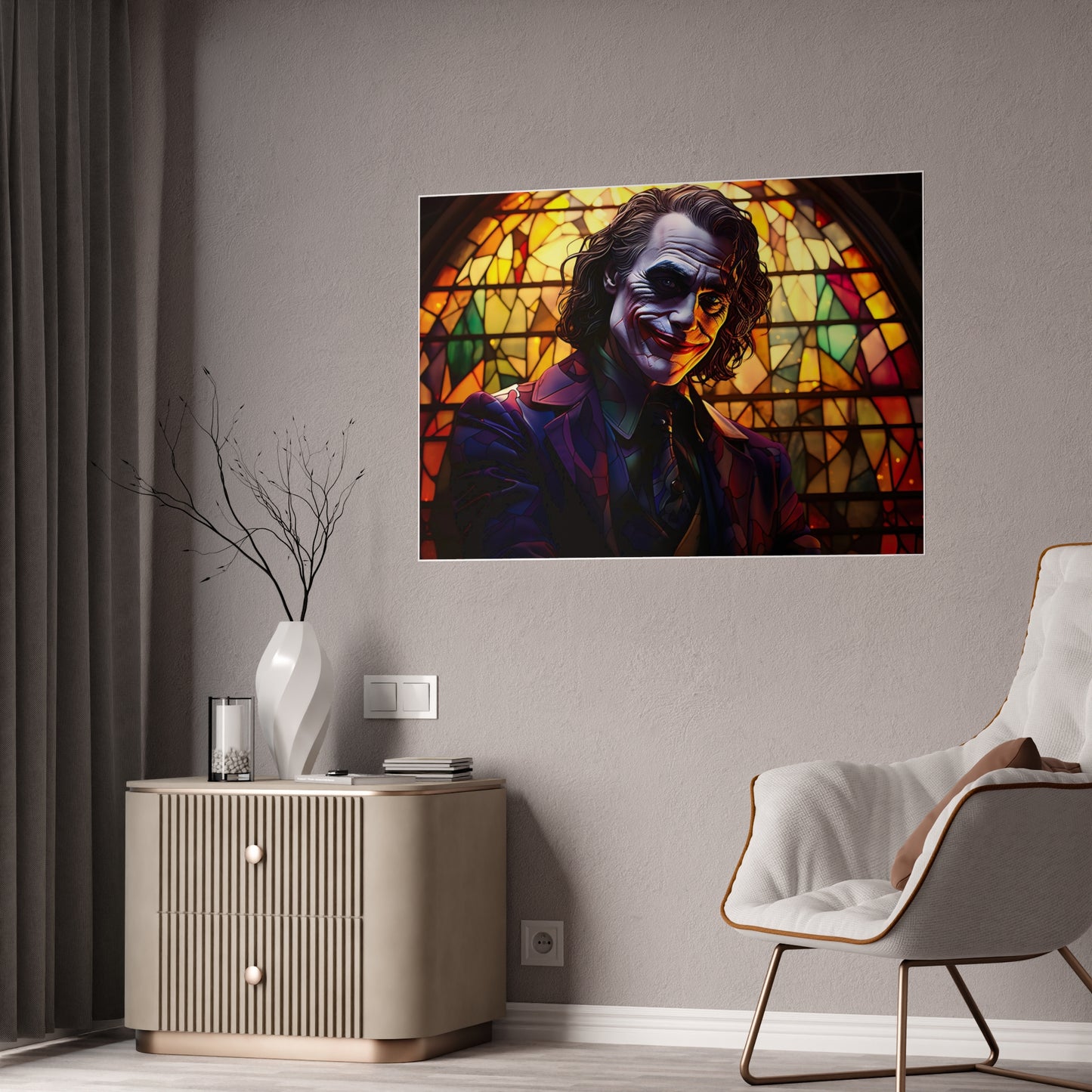 He Who Worships Laughter Glossy Art Print