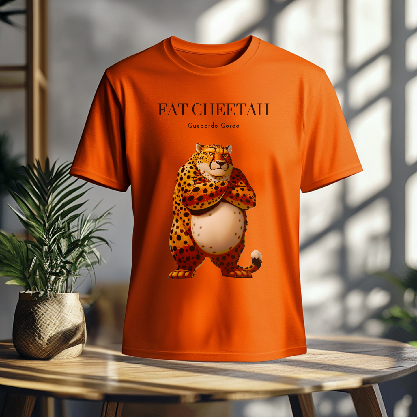 Fat Cheetah Guepardo Gordo, Unisex Softstyle T-Shirt