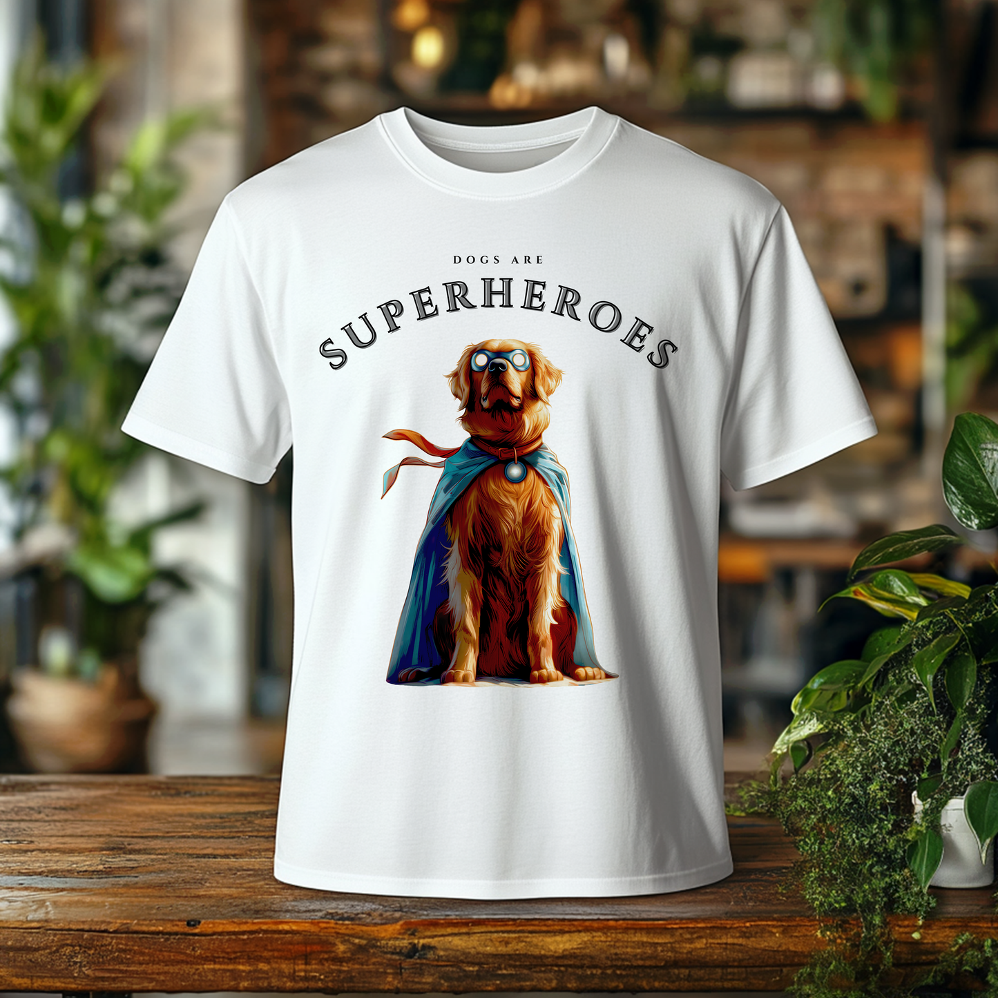 Dogs Are Superheroes: Golden Retriever, Unisex Softstyle T-Shirt