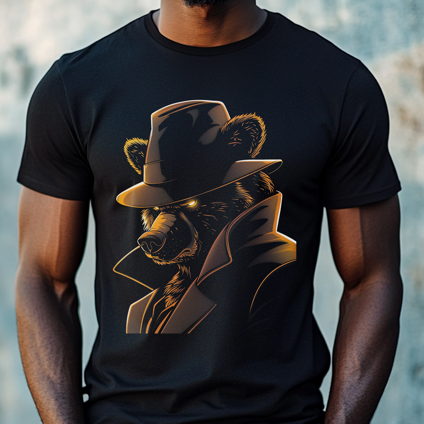 Gangster Bear, Unisex Softstyle T-Shirt