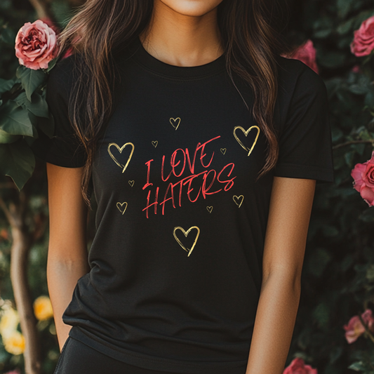 I Love Haters, Unisex Softstyle T-Shirt