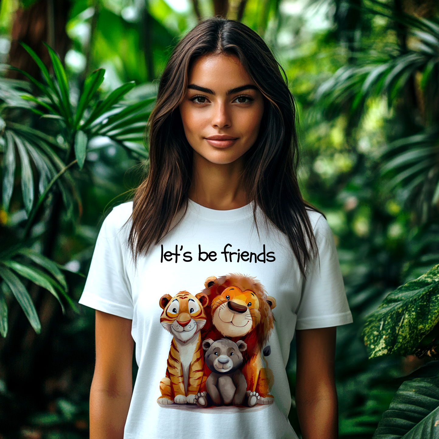 Let's Be Friends, Unisex Softstyle T-Shirt