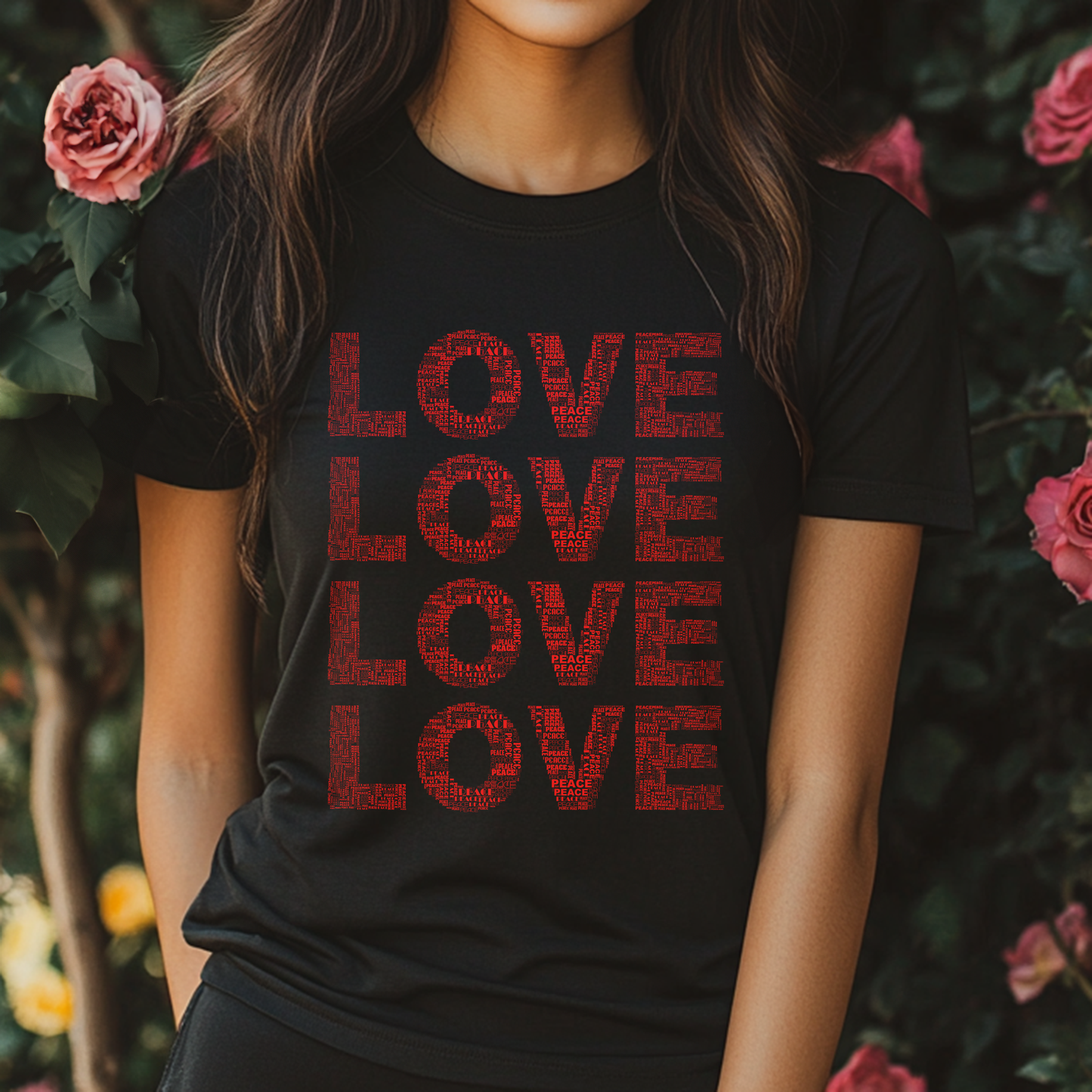 Love And Peace, Novelty Unisex Softstyle T-Shirt