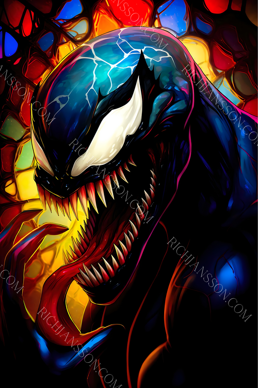 Mosaic Symbiote Glossy Art Print