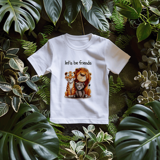 Let's Be Friends Toddler Cotton Tee