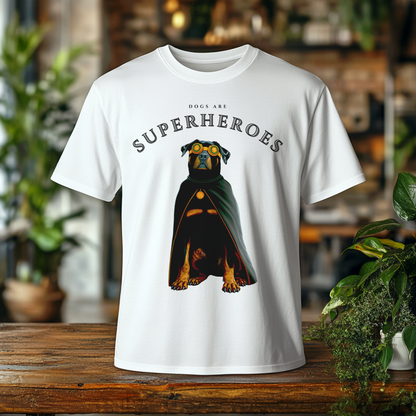 Dogs Are Superheroes: Rottweiler, Unisex Softstyle T-Shirt